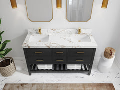 Parker 60 in. W x 22 in. D Double Sink Bathroom Vanity - photo 31