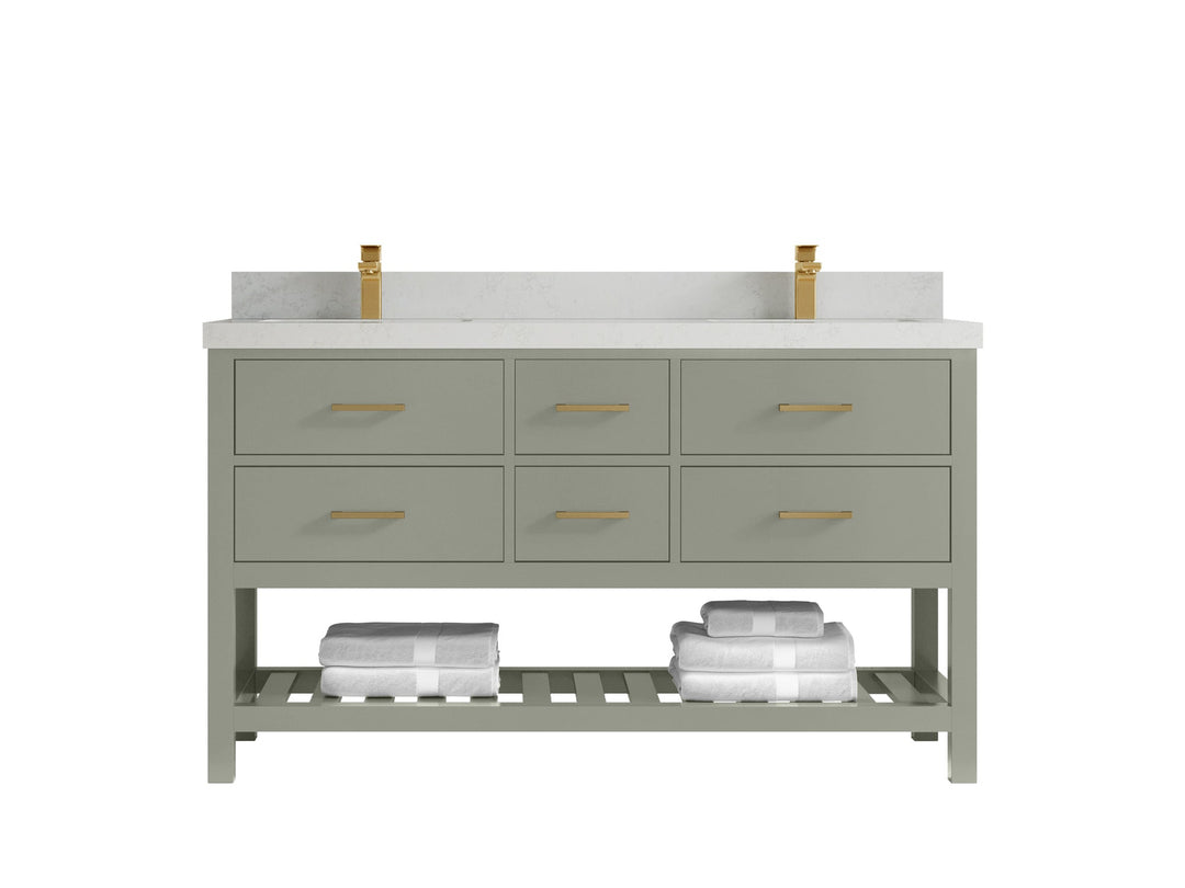 Parker 60 in. W x 22 in. D Double Sink Bathroom Vanity - Willow Bath and Vanity