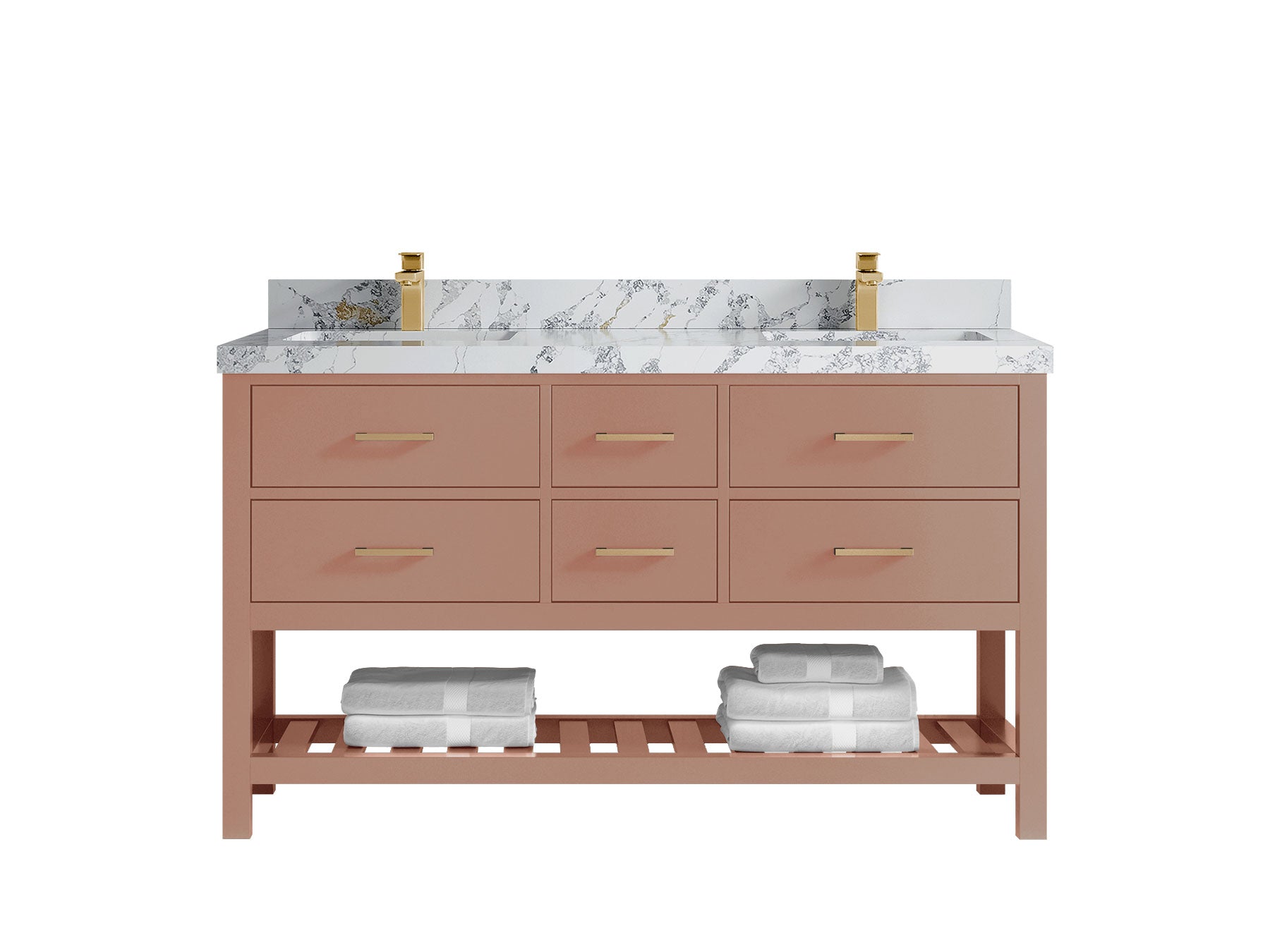 Parker 60 in. W x 22 in. D Double Sink Bathroom Vanity - Willow Bath and Vanity
