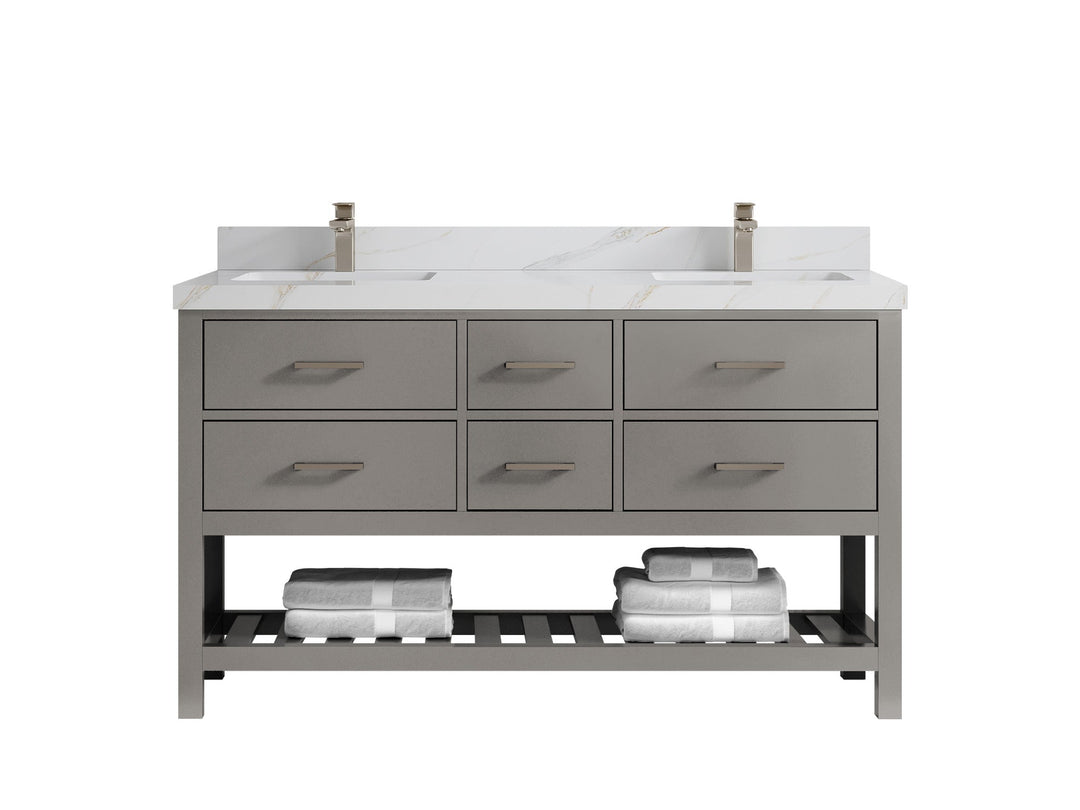 Parker 60 in. W x 22 in. D Double Sink Bathroom Vanity - Willow Bath and Vanity