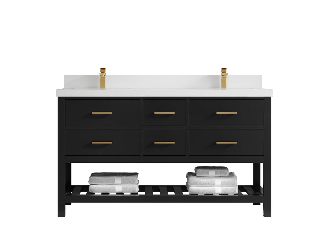 Parker 60 in. W x 22 in. D Double Sink Bathroom Vanity - Willow Bath and Vanity