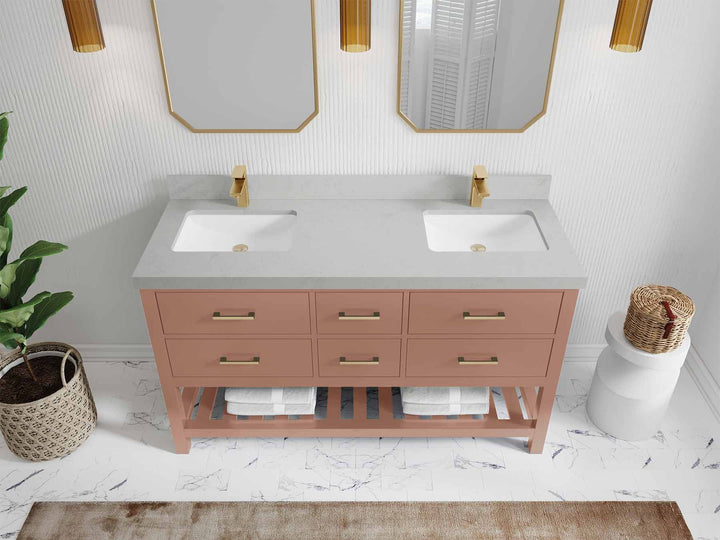 Parker 60 in. W x 22 in. D Double Sink Bathroom Vanity - photo 9