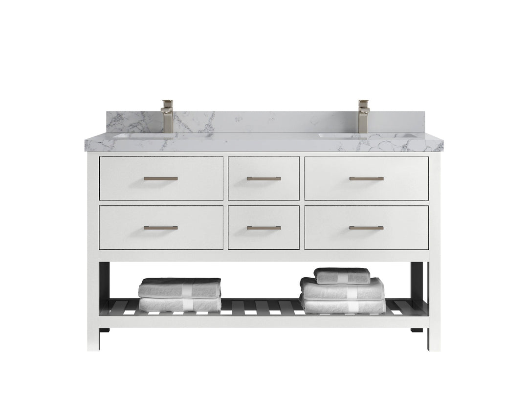 Parker 60 in. W x 22 in. D Double Sink Bathroom Vanity - Willow Bath and Vanity