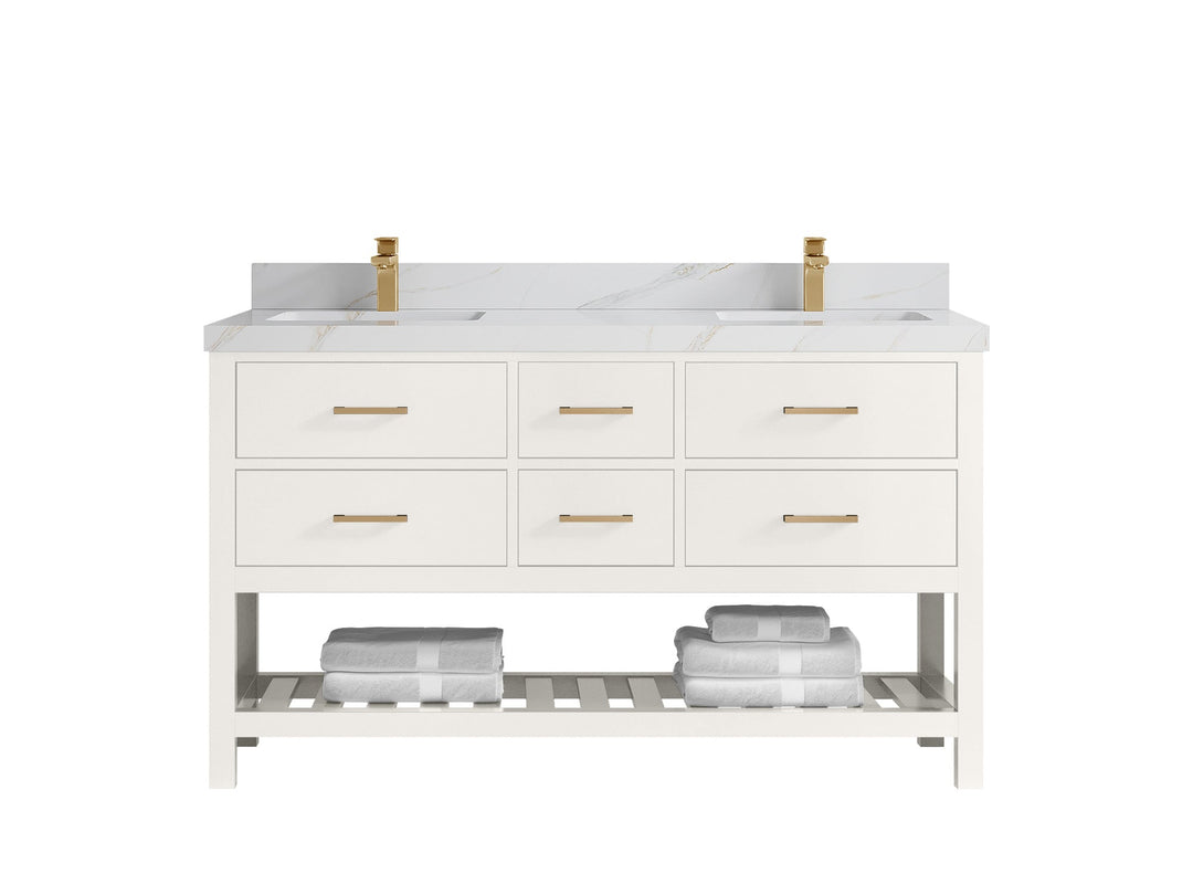 Parker 60 in. W x 22 in. D Double Sink Bathroom Vanity - Willow Bath and Vanity