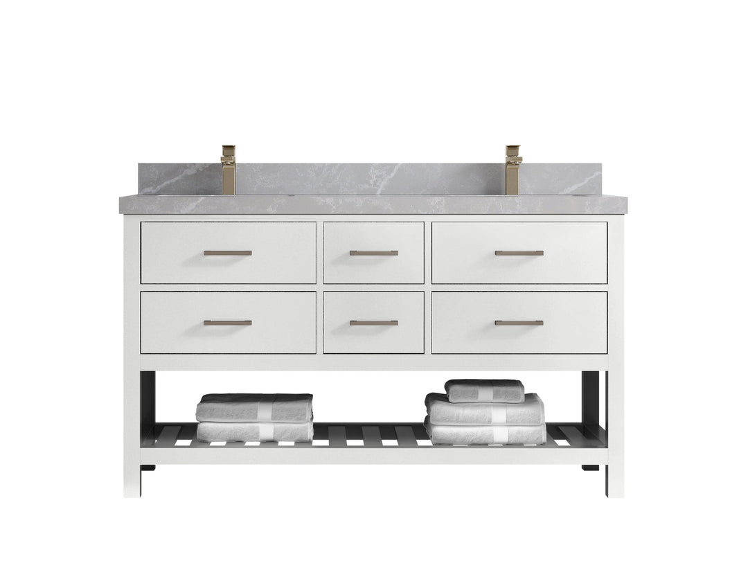 Parker 60 in. W x 22 in. D Double Sink Bathroom Vanity - Willow Bath and Vanity