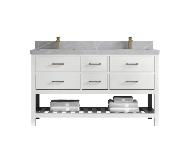 Parker 60 in. W x 22 in. D Double Sink Bathroom Vanity - photo 26