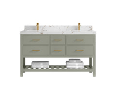 Parker 60 in. W x 22 in. D Double Sink Bathroom Vanity - photo 30