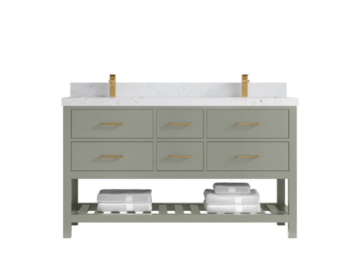 Parker 60 in. W x 22 in. D Double Sink Bathroom Vanity - photo 24