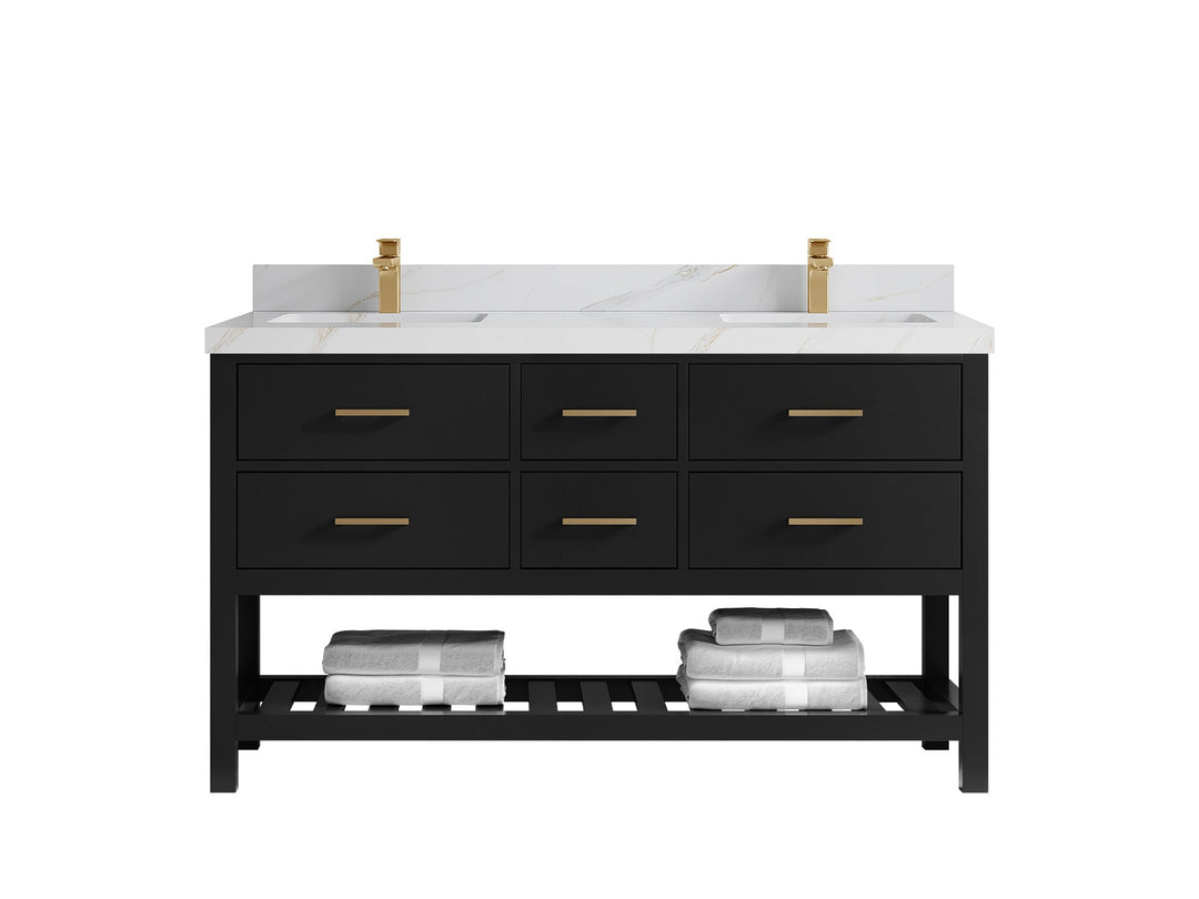 Parker 60 in. W x 22 in. D Double Sink Bathroom Vanity - Willow Bath and Vanity