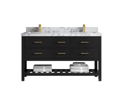 Parker 60 in. W x 22 in. D Double Sink Bathroom Vanity - Willow Bath and Vanity
