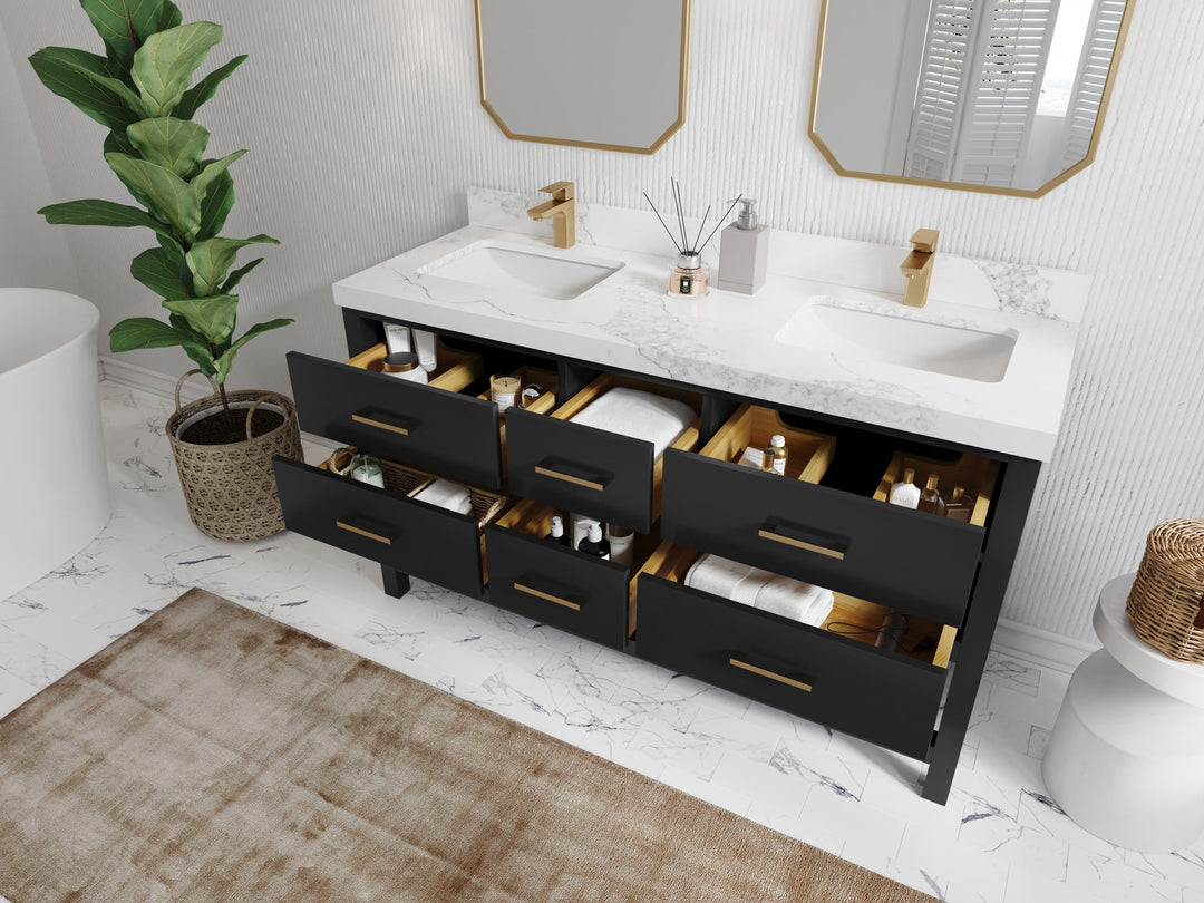 Parker 60 in. W x 22 in. D Double Sink Bathroom Vanity - Willow Bath and Vanity