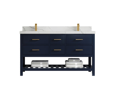 Parker 60 in. W x 22 in. D Double Sink Bathroom Vanity - Willow Bath and Vanity