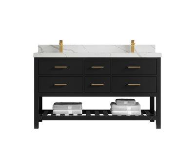 Parker 60 in. W x 22 in. D Double Sink Bathroom Vanity - Willow Bath and Vanity