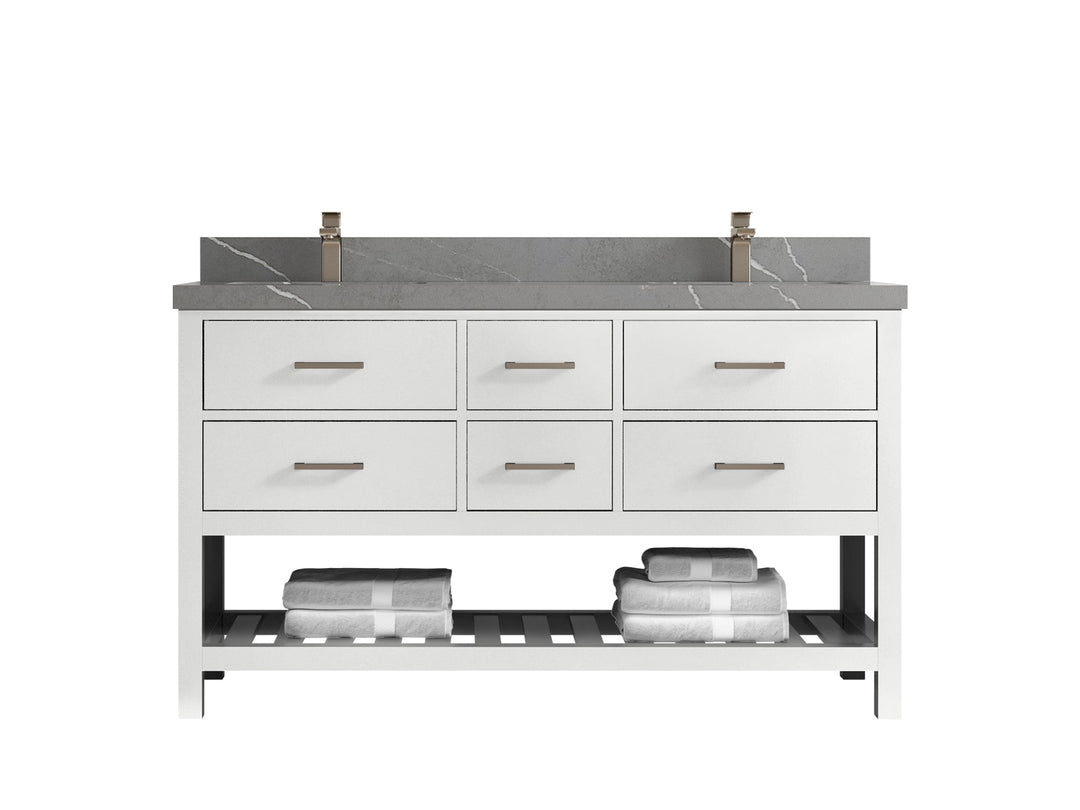 Parker 60 in. W x 22 in. D Double Sink Bathroom Vanity - Willow Bath and Vanity