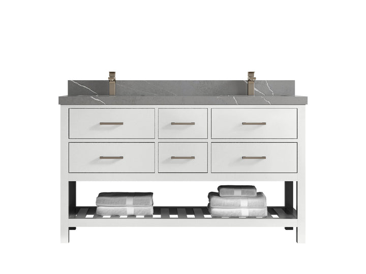 Parker 60 in. W x 22 in. D Double Sink Bathroom Vanity - photo 28