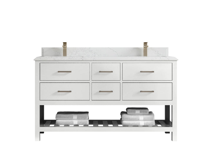 Parker 60 in. W x 22 in. D Double Sink Bathroom Vanity - photo 47