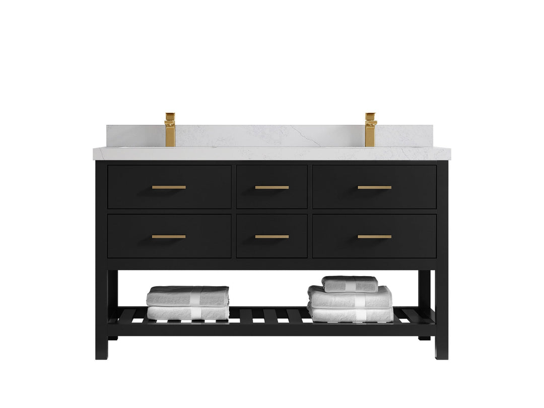 Parker 60 in. W x 22 in. D Double Sink Bathroom Vanity - Willow Bath and Vanity