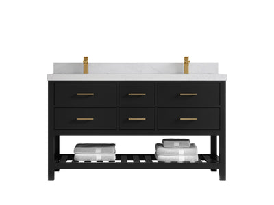 Parker 60 in. W x 22 in. D Double Sink Bathroom Vanity - Willow Bath and Vanity