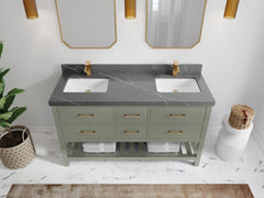 Parker 60 in. W x 22 in. D Double Sink Bathroom Vanity - photo 27