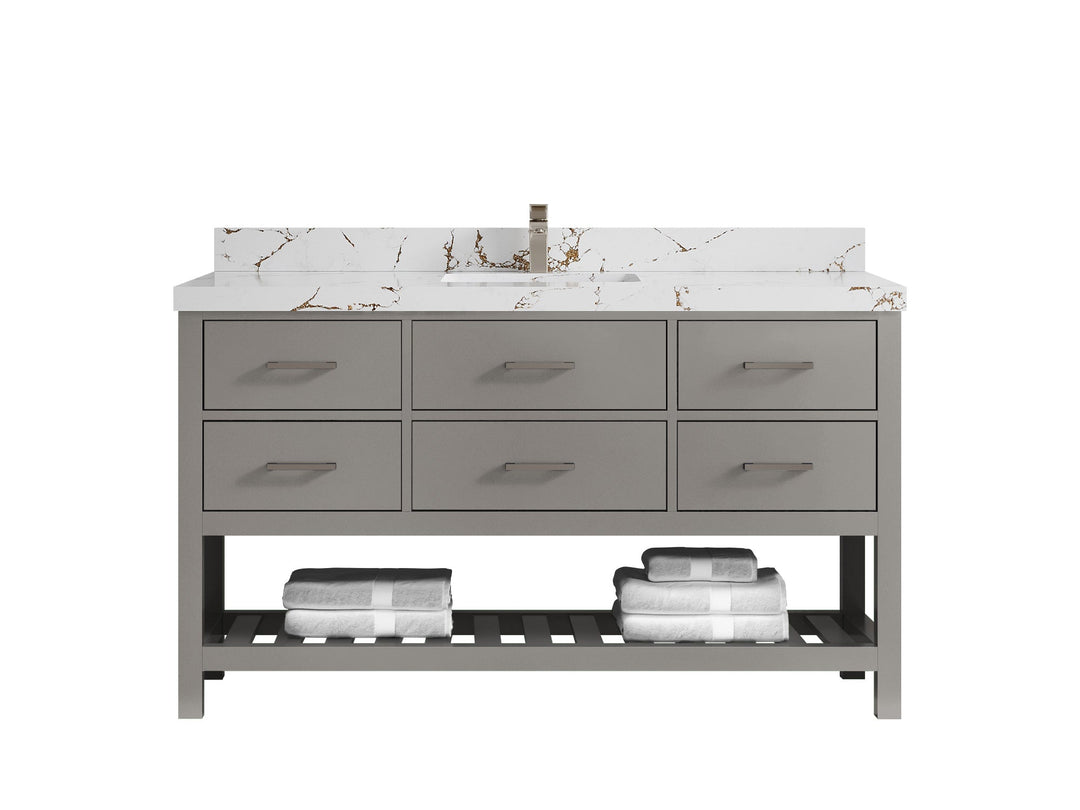 Parker 60 in. W x 22 in. D Single Sink Bathroom Vanity - Willow Bath and Vanity