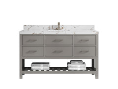 Parker 60 in. W x 22 in. D Single Sink Bathroom Vanity - photo 28