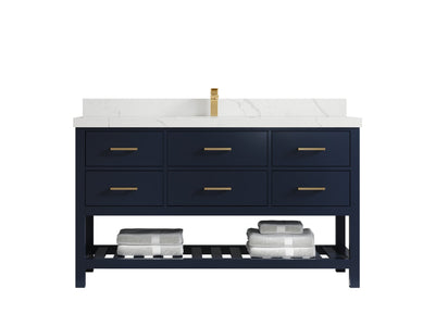 Parker 60 in. W x 22 in. D Single Sink Bathroom Vanity - Willow Bath and Vanity