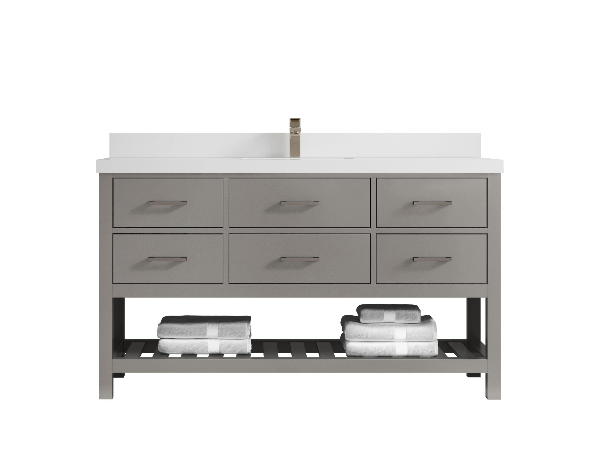 Parker 60 in. W x 22 in. D Single Sink Bathroom Vanity - Willow Bath and Vanity