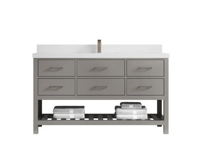 Parker 60 in. W x 22 in. D Single Sink Bathroom Vanity - Willow Bath and Vanity