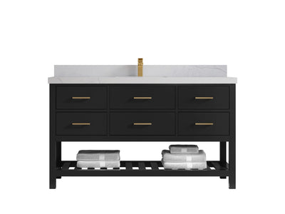 Parker 60 in. W x 22 in. D Single Sink Bathroom Vanity - Willow Bath and Vanity
