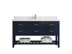 Parker 60 in. W x 22 in. D Single Sink Bathroom Vanity - photo 36