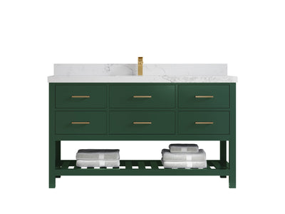 Parker 60 in. W x 22 in. D Single Sink Bathroom Vanity - Willow Bath and Vanity
