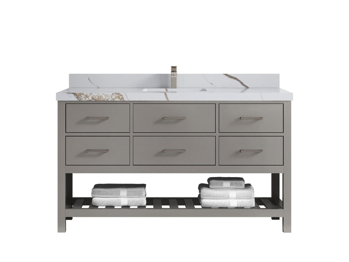 Parker 60 in. W x 22 in. D Single Sink Bathroom Vanity - photo 12
