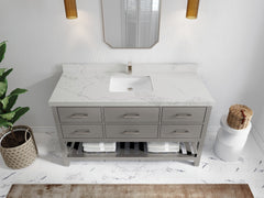 Parker 60 in. W x 22 in. D Single Sink Bathroom Vanity - photo 15
