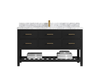 Parker 60 in. W x 22 in. D Single Sink Bathroom Vanity - Willow Bath and Vanity