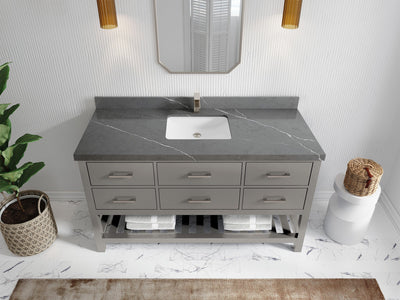 Parker 60 in. W x 22 in. D Single Sink Bathroom Vanity - Willow Bath and Vanity