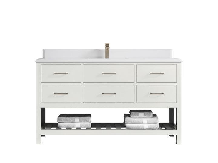 Parker 60 in. W x 22 in. D Single Sink Bathroom Vanity - photo 49