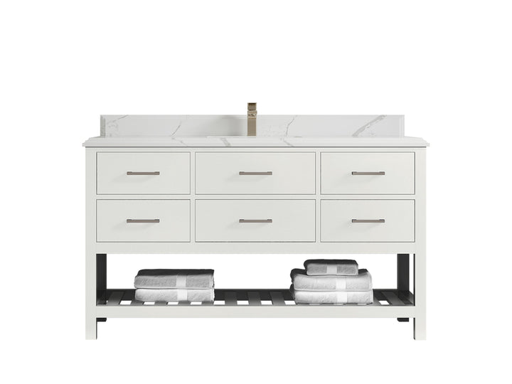 Parker 60 in. W x 22 in. D Single Sink Bathroom Vanity - photo 45