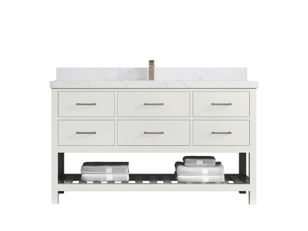 Parker 60 in. W x 22 in. D Single Sink Bathroom Vanity - Willow Bath and Vanity