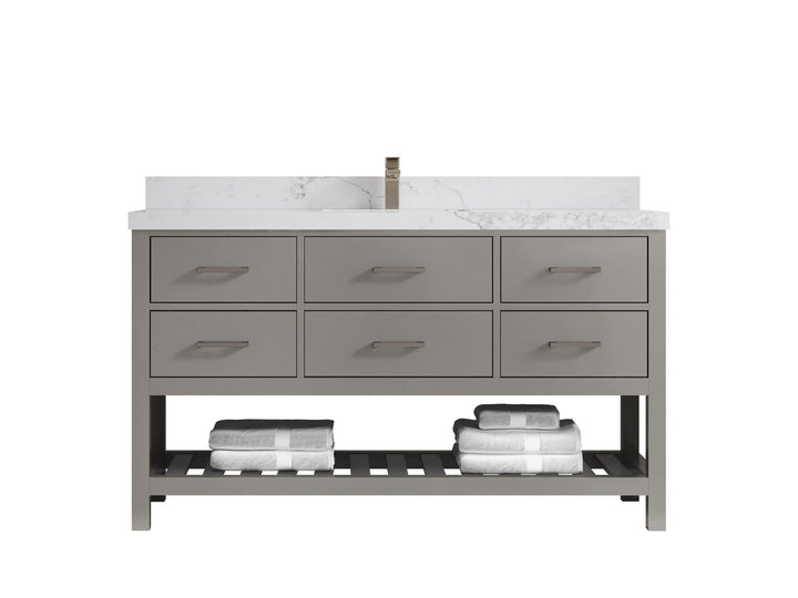 Parker 60 in. W x 22 in. D Single Sink Bathroom Vanity - photo 16