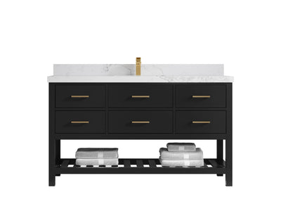 Parker 60 in. W x 22 in. D Single Sink Bathroom Vanity - Willow Bath and Vanity
