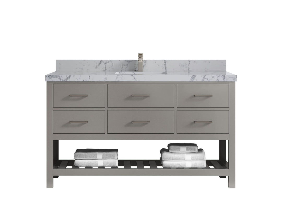 Parker 60 in. W x 22 in. D Single Sink Bathroom Vanity - Willow Bath and Vanity