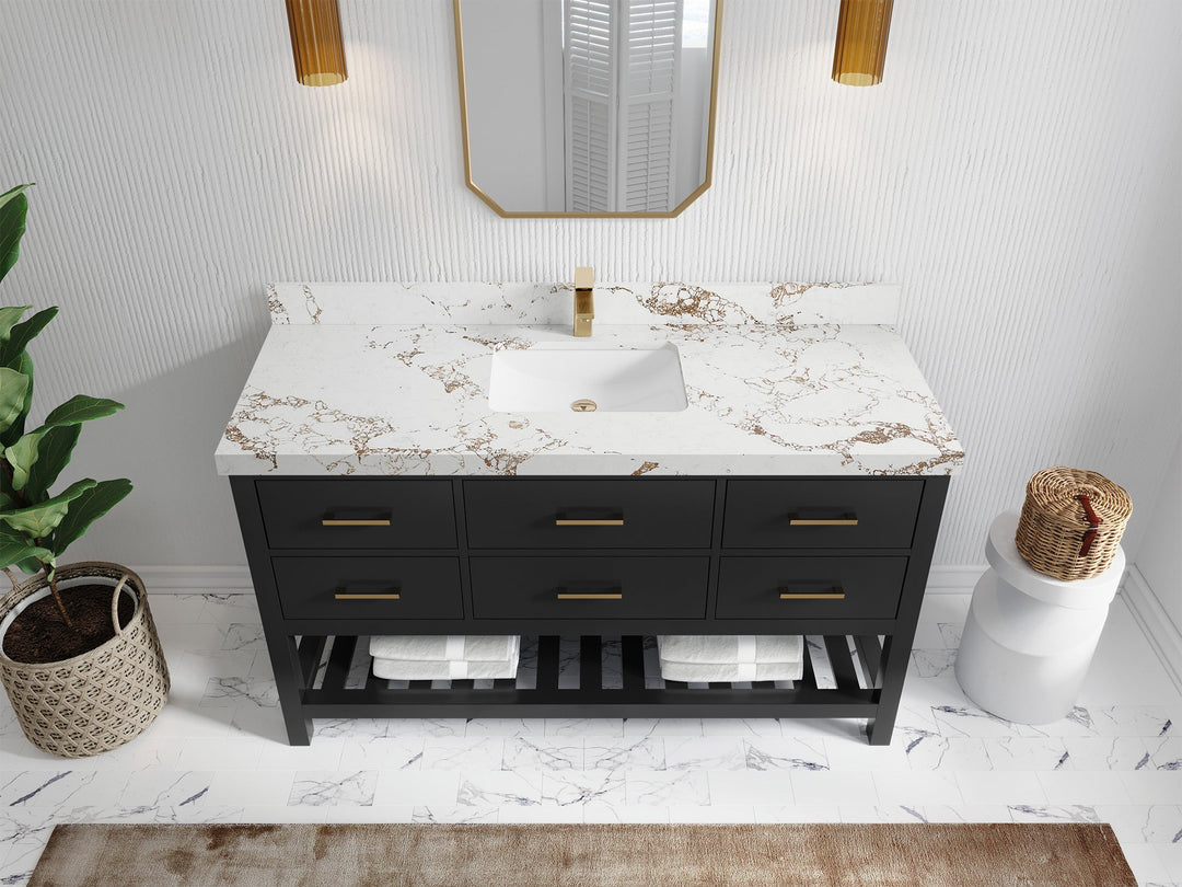 Parker 60 in. W x 22 in. D Single Sink Bathroom Vanity - Willow Bath and Vanity