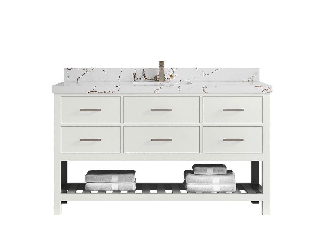Parker 60 in. W x 22 in. D Single Sink Bathroom Vanity - Willow Bath and Vanity