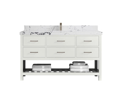 Parker 60 in. W x 22 in. D Single Sink Bathroom Vanity - Willow Bath and Vanity