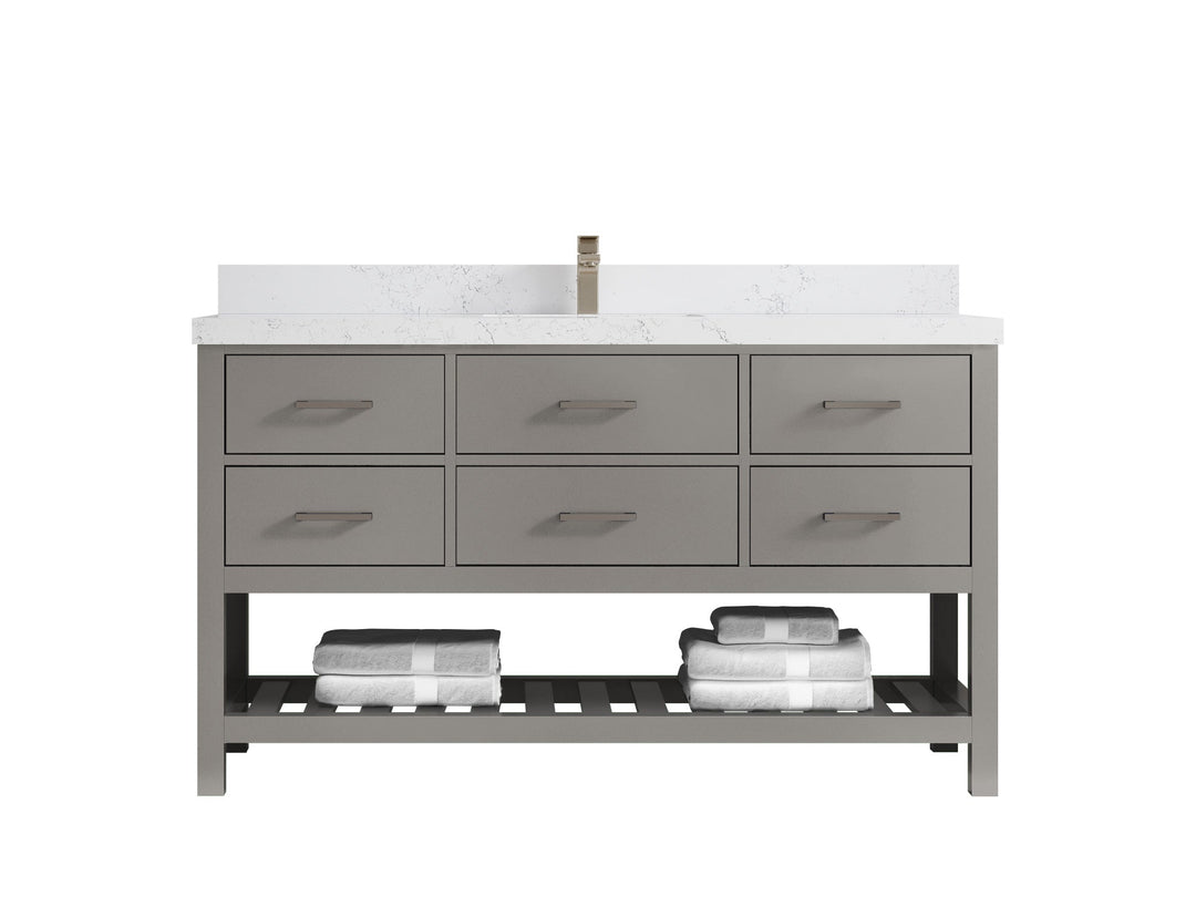 Parker 60 in. W x 22 in. D Single Sink Bathroom Vanity - Willow Bath and Vanity
