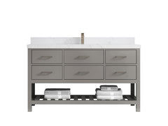Parker 60 in. W x 22 in. D Single Sink Bathroom Vanity - photo 22