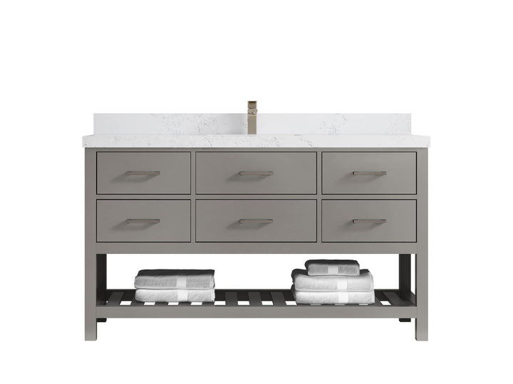 Parker 60 in. W x 22 in. D Single Sink Bathroom Vanity - photo 22