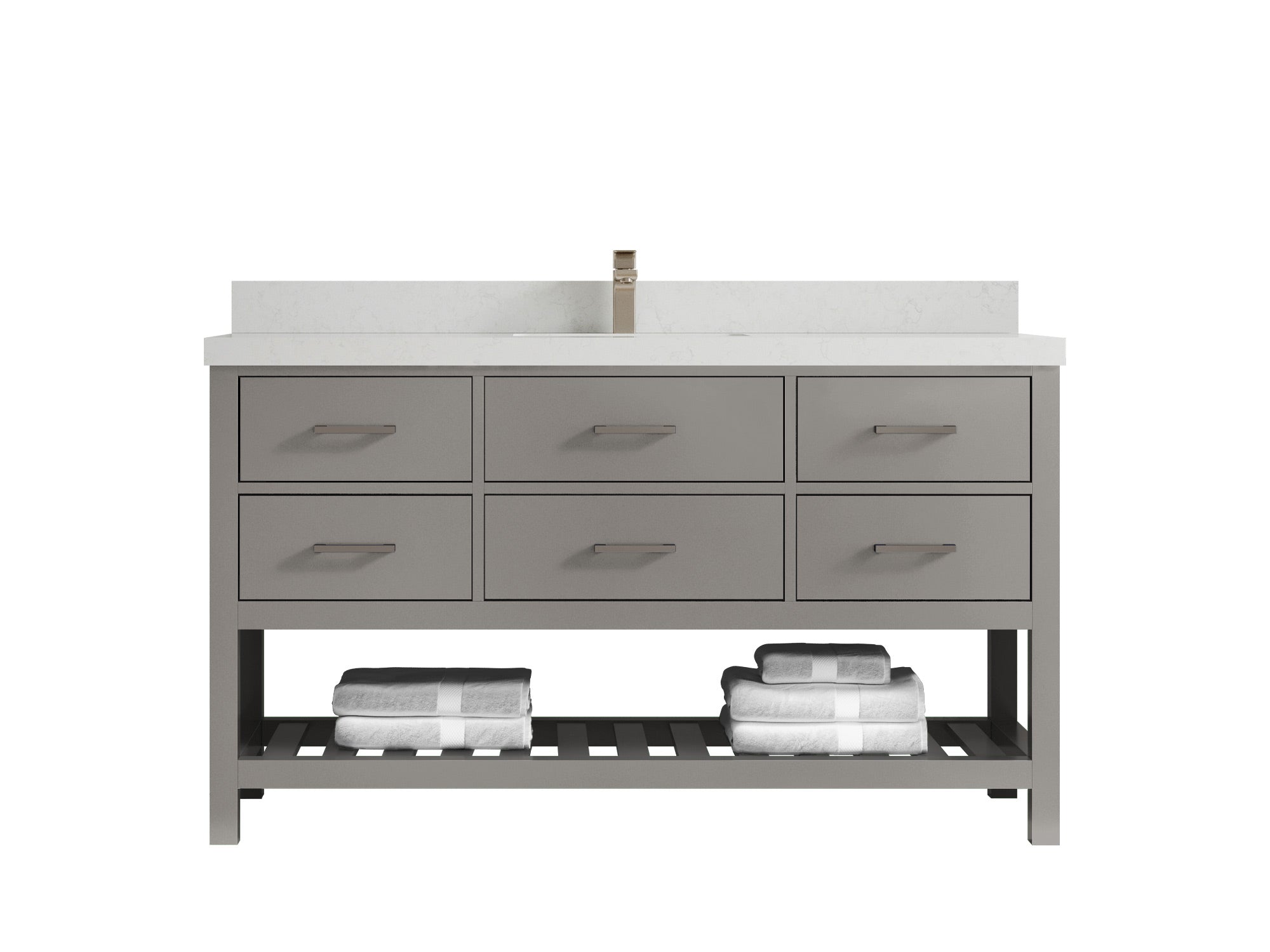 Parker 60 in. W x 22 in. D Single Sink Bathroom Vanity - Willow Bath and Vanity