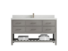 Parker 60 in. W x 22 in. D Single Sink Bathroom Vanity - photo 8