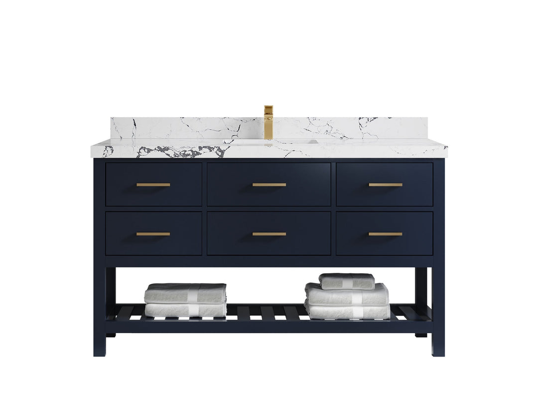Parker 60 in. W x 22 in. D Single Sink Bathroom Vanity - Willow Bath and Vanity